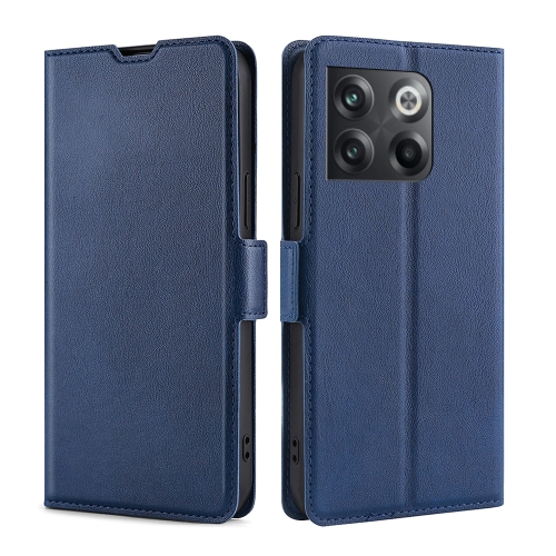 

For OnePlus Ace Pro 5G Ultra-thin Voltage Side Buckle Horizontal Flip Leather Phone Case(Blue)