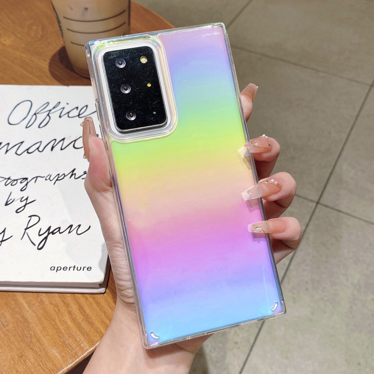

For Samsung Galaxy Note20 Color Plating Acrylic + TPU Phone Case(Rainbow)