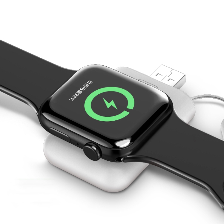 

WPB01 USB Portable Magnetic Wireless Charger For Apple Watch(White)
