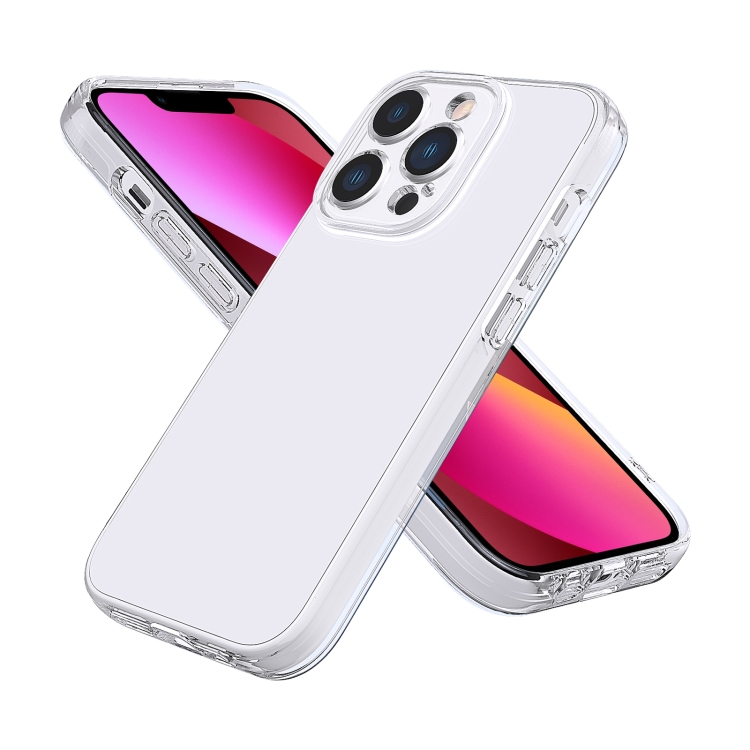 

Fine Hole Phone Case For iPhone 13(Transparent White)