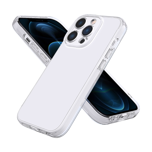 

Fine Hole Phone Case For iPhone 12 Pro Max(Transparent White)