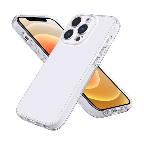 

Fine Hole Phone Case For iPhone 12(Transparent White)