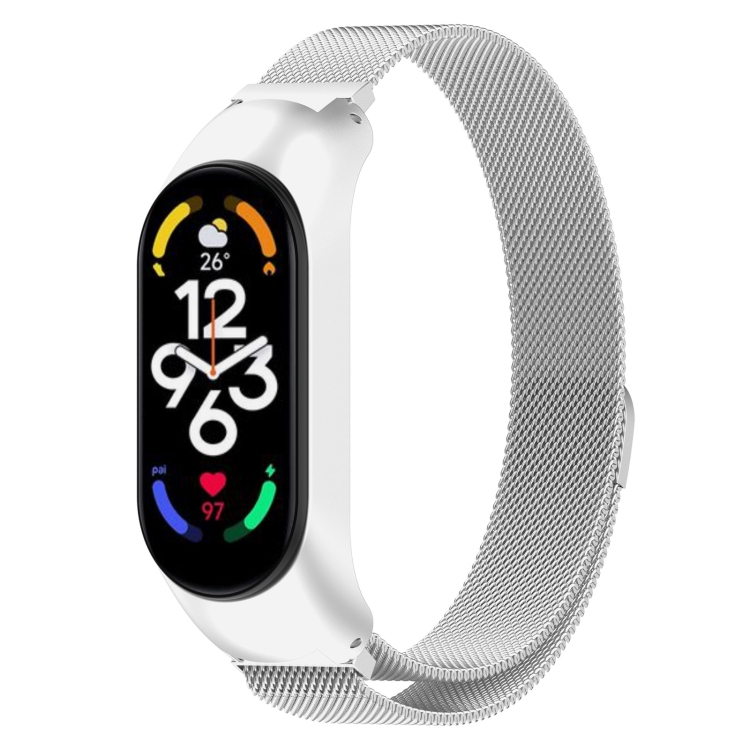 

For Xiaomi Mi Band 7 / 7NFC Milan Metal Stainless Steel Watch Band(Silver)