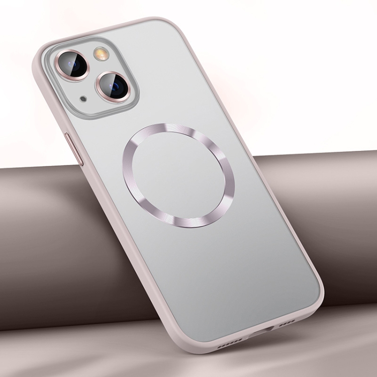 

For iPhone 13 Skin Feel MagSafe Magnetic Case(Pink)