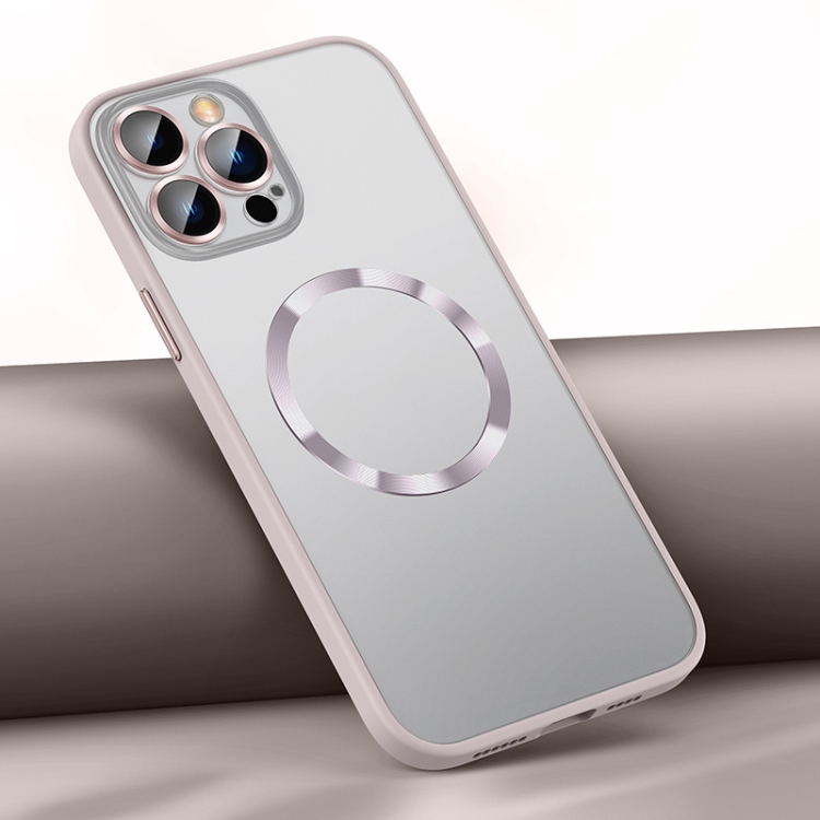 

For iPhone 12 Pro Max Skin Feel MagSafe Magnetic Case(Pink)