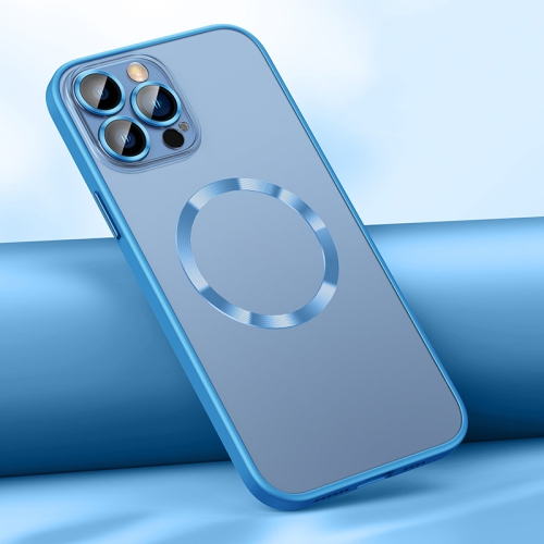 

For iPhone 12 Pro Max Skin Feel MagSafe Magnetic Case(Sierra Blue)