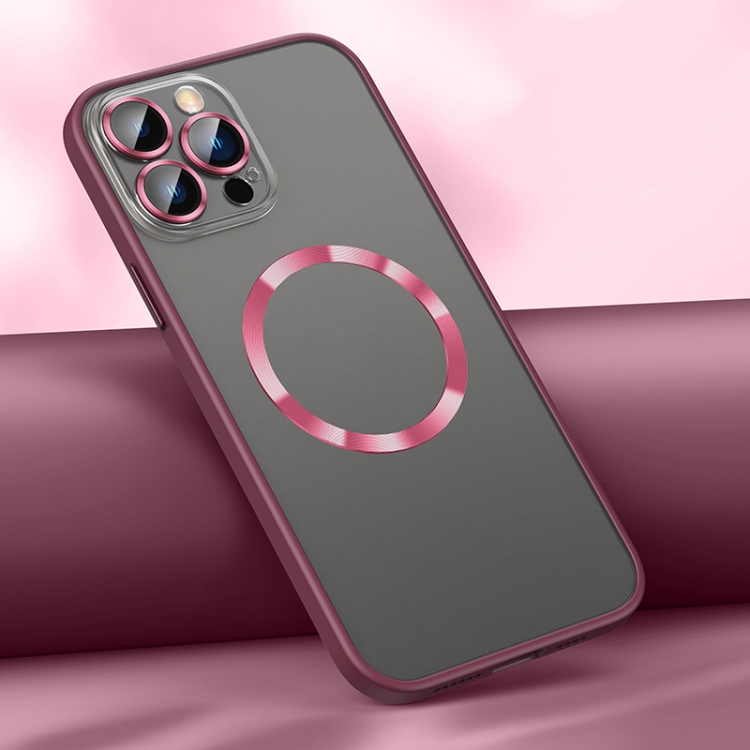 

Skin Feel MagSafe Magnetic Case For iPhone 12 Pro(Red)