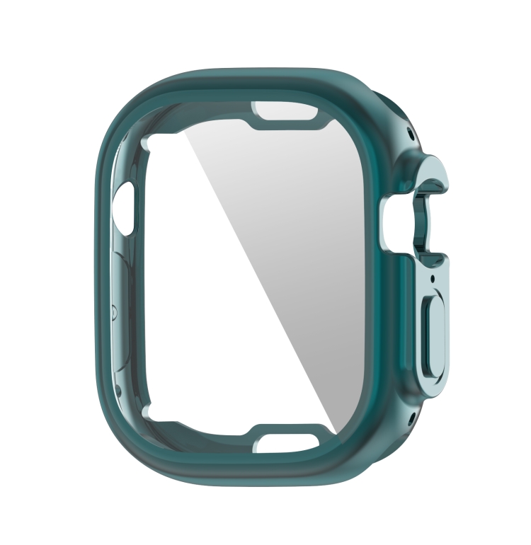 

PET Film TPU Watch Case For Apple Watch Ultra 49mm / Ultra 2 49mm(Dark Cyan)