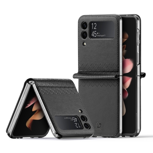 

For Samsung Galaxy Z Flip3 5G DUX DUCIS Bril Series PU + TPU Phone Case(Black)