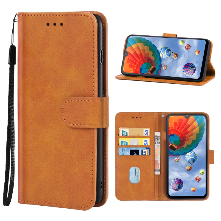 

For TCL 304 Leather Phone Case(Brown)