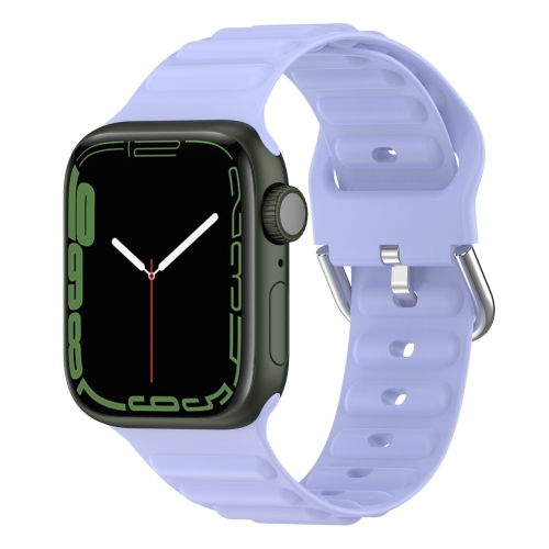 

Ocean Ripple Watch Band For Apple Watch Series 8&7 41mm / SE 2&6&SE&5&4 40mm(Lilac)