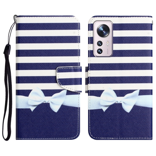 

For Xiaomi 12 Lite Colored Drawing Leather Phone Case(Bow Knot)