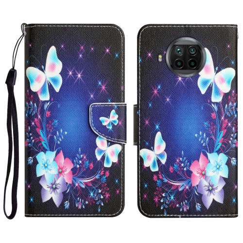 

For Xiaomi Mi 10T Lite 5G Colored Drawing Leather Phone Case(Butterfly)