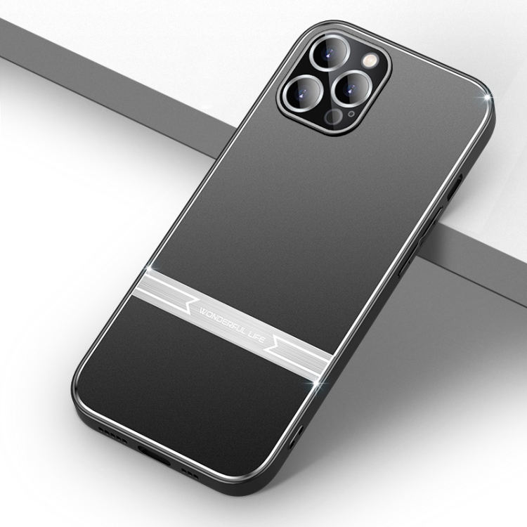 

Jianfeng Series All-inclusive Lens Frosted TPU Phone Case For iPhone 14 Pro Max(Black+Silver)