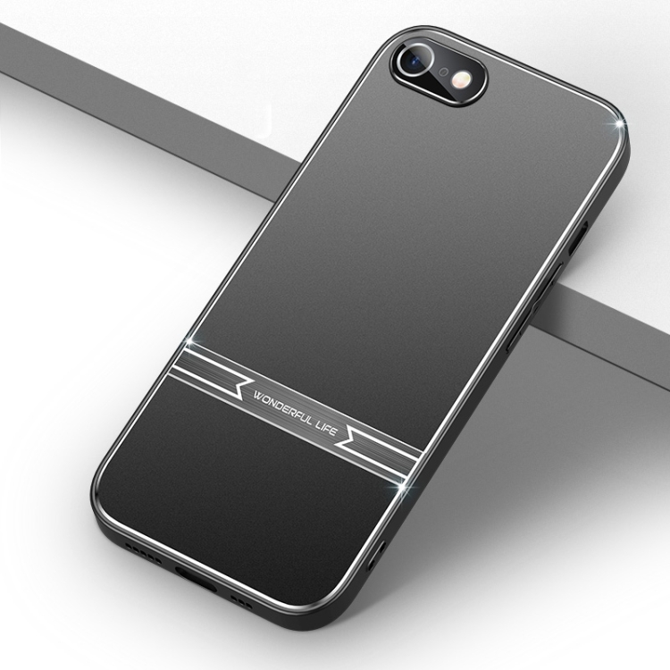 

Jianfeng Series All-inclusive Lens Frosted TPU Phone Case For iPhone SE 2022 / SE 2020 / 8 / 7(Black)