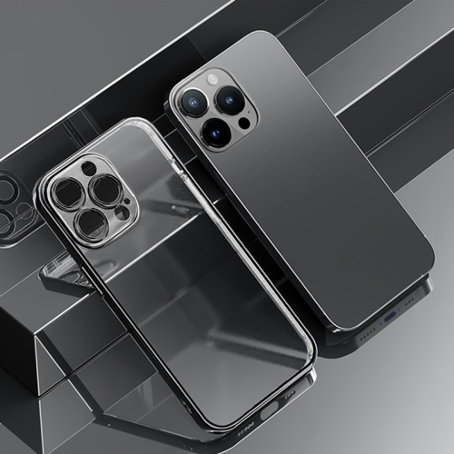 

ROCK Frosted Plated Phone Case For iPhone 14 Plus(Black)