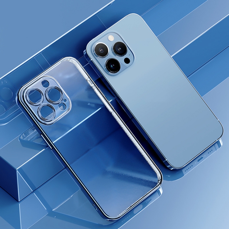 

For iPhone 14 Pro ROCK Frosted Plated Phone Case(Blue)