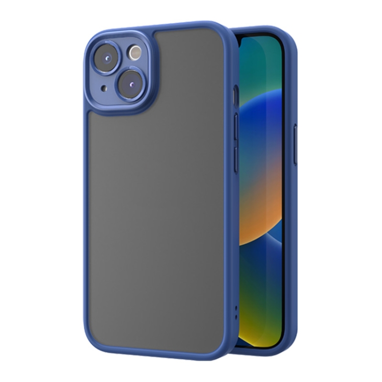 

For iPhone 14 Plus ROCK Guard Skin-feel Phone Case (Blue)