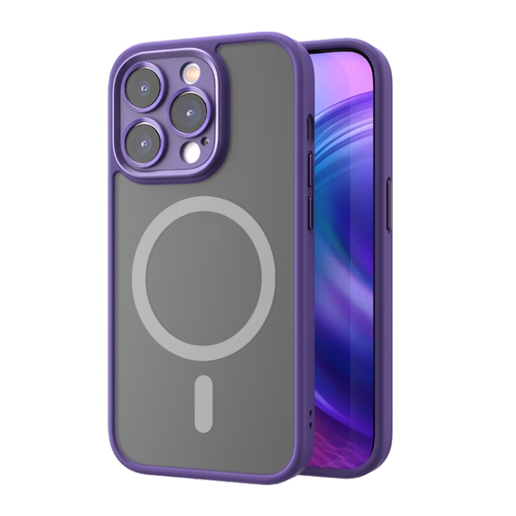 

ROCK Guard Skin-feel MagSafe Phone Case For iPhone 14 Pro(Purple)