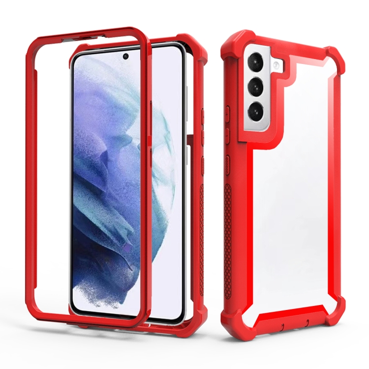

For Samsung Galaxy S22+ 5G Shockproof Space Phone Case(Red)