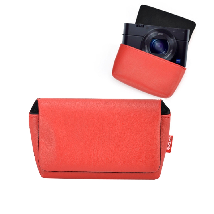 

CADeN H40 Mirrorless Camera PU Leather Case Clutch Bag(Red)