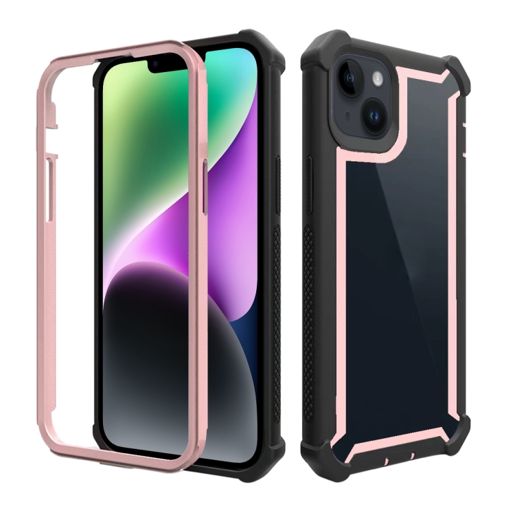 

Shockproof Space Phone Case For iPhone 14(Rose Gold)