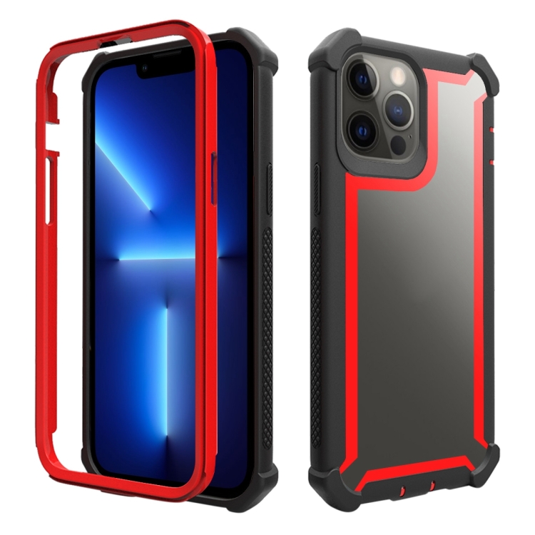 

Shockproof Space Phone Case For iPhone 13 Pro(Black Red)