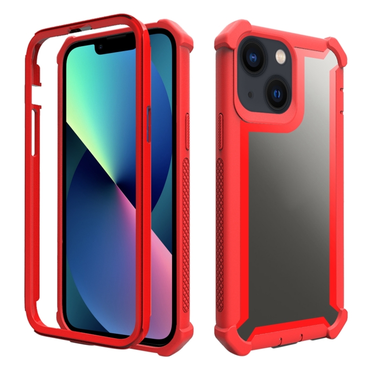 

Shockproof Space Phone Case For iPhone 13 mini(Red)
