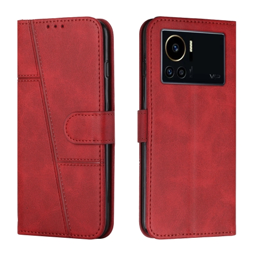 For Infinix Note 12 VIP Stitching Calf Texture Buckle Leather Phone Case(Red), 6922310687646  - buy with discount