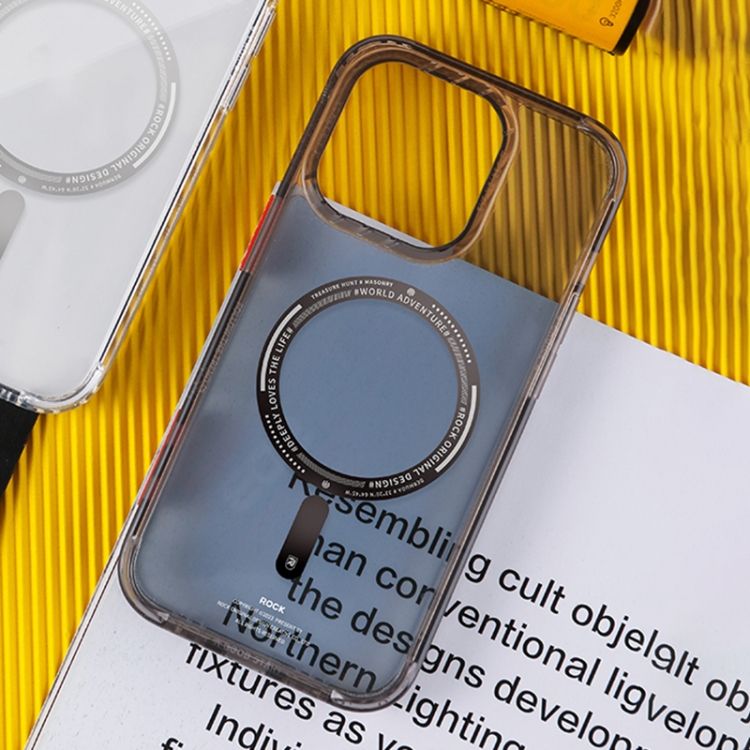 

ROCK Air InShare MagSafe Phone Case For iPhone 14(Transparent Black)