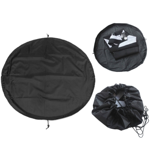 

210D Oxford Cloth Beach Swimsuit Wetsuit Storage Bag Quick Change Bag, Specification:Diameter 50cm(Black)