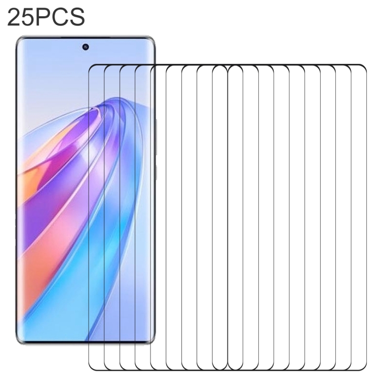

25 PCS 3D Curved Edge Full Screen Tempered Glass Film For Honor X40