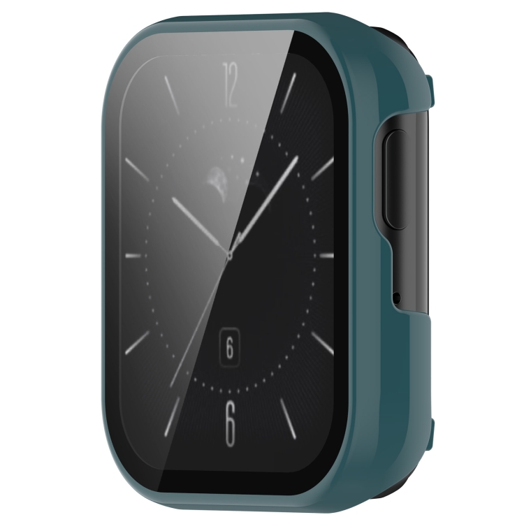 

For OPPO Watch 3 Tempered Glass Film PC Watch Case(Pine Green)