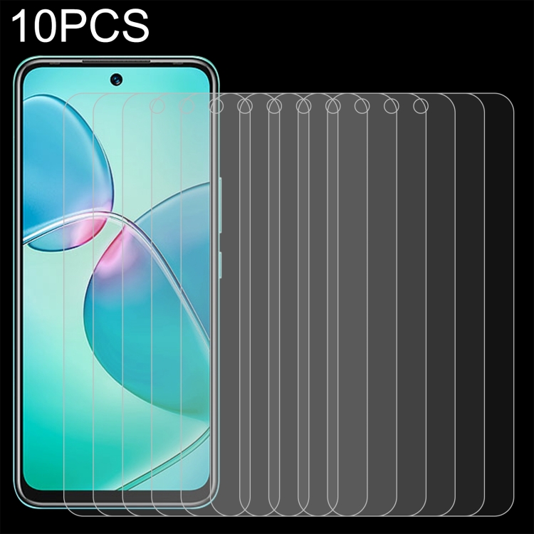 

10 PCS 0.26mm 9H 2.5D Tempered Glass Film For Infinix Hot 12 Play NFC