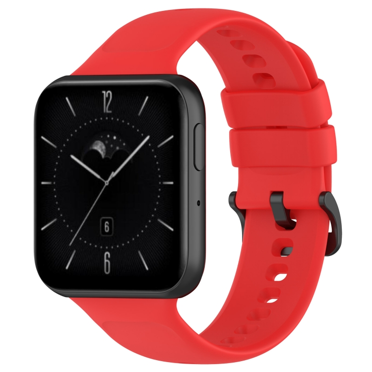 

For OPPO Watch 3 Solid Color Soft Silicone Watch Band(Red)