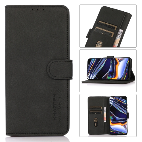 

For Motorola Edge 2022 KHAZNEH Matte Texture Leather Phone Case(Black)