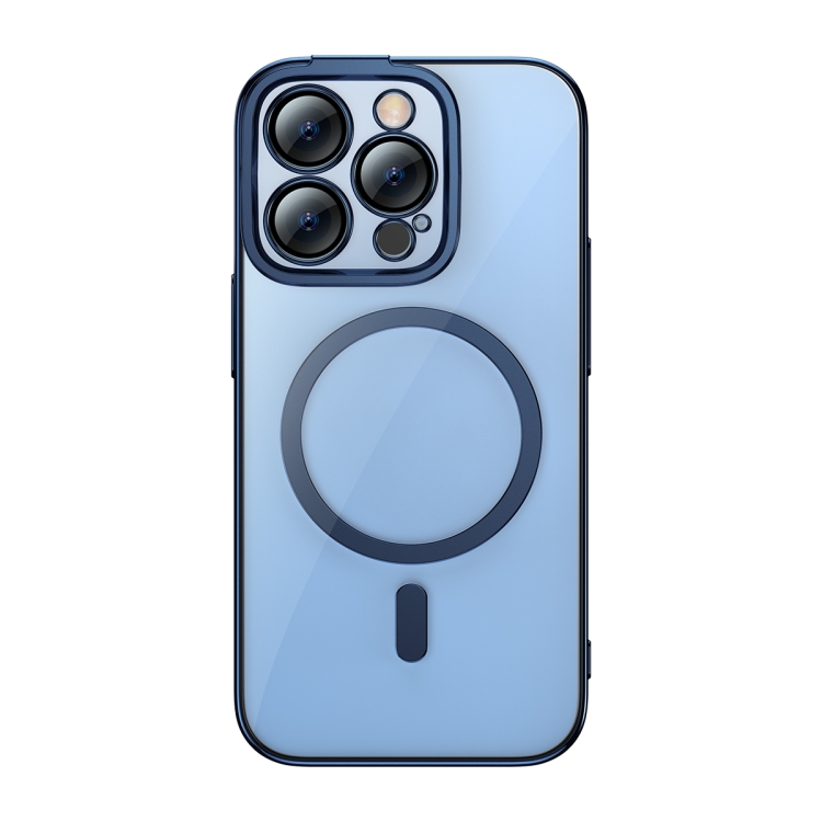 

For iPhone 14 Pro Max Baseus Glitter Series Magnetic Phone Case (Blue)