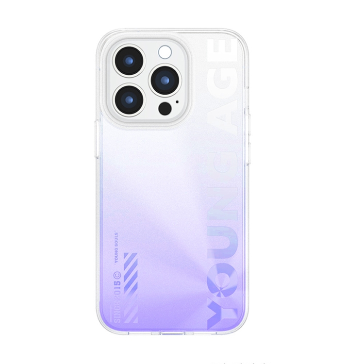 

For iPhone 14 Pro WEKOME Gorillas Gradient Colored Phone Case(Purple)