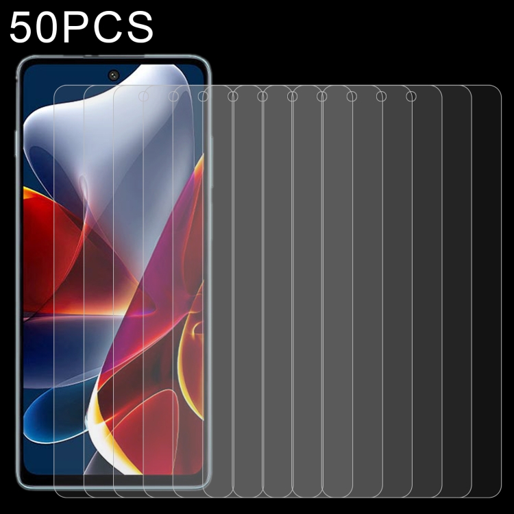 

For Motorola Edge S30 50 PCS 0.26mm 9H 2.5D Tempered Glass Film