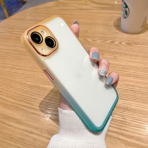 

Gradient Color Frame Transparent Phone Case For iPhone 11 Pro(Orange)