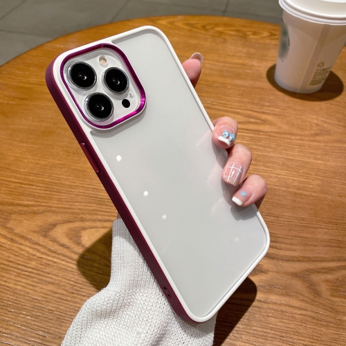 

Two-color Shield TPU + PC Phone Case For iPhone 14 Plus(Wine Red)