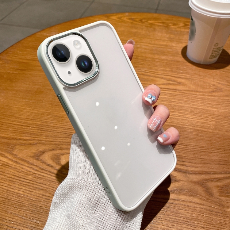 

Two-color Shield TPU + PC Phone Case For iPhone 13(Light Green)