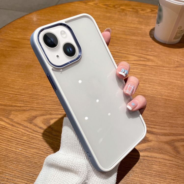 

For iPhone 13 Two-color Shield TPU + PC Phone Case(Blue)