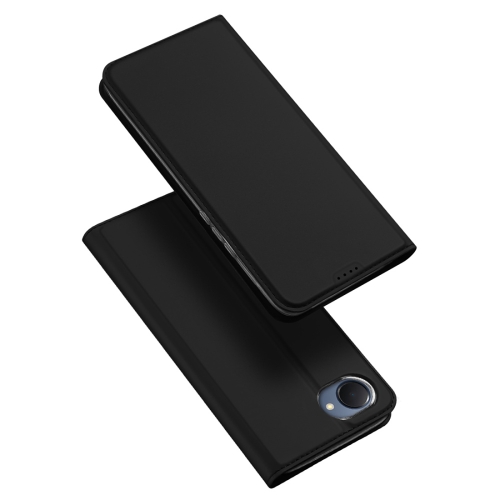 

For Realme C30 / Narzo 50i Prime DUX DUCIS Skin Pro Series Flip Leather Phone Case(Black)