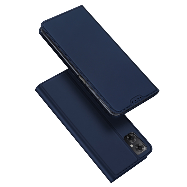 

For Xiaomi Poco M4 5G DUX DUCIS Skin Pro Series Flip Leather Phone Case(Blue)