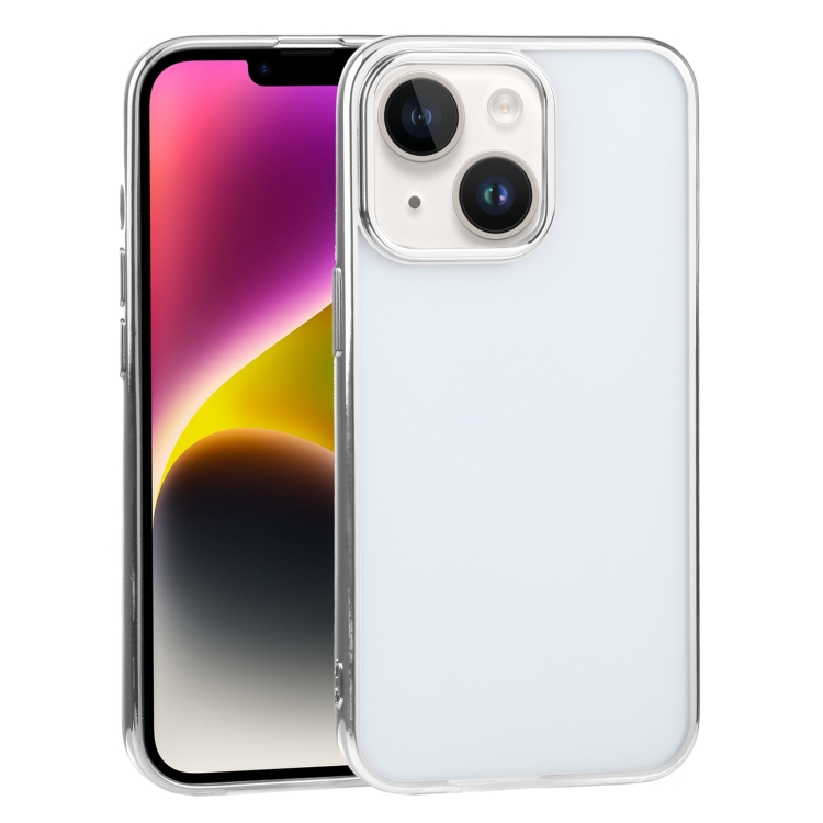 

For iPhone 14 Plus Ultra-thin Electroplating TPU Phone Case (Silver)