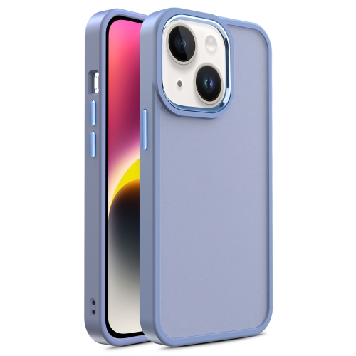 

For iPhone 14 Shield Skin Feel PC + TPU Phone Case (Sierra Blue)