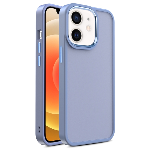 

For iPhone 12 / 12 Pro Shield Skin Feel PC + TPU Phone Case(Sierra Blue)