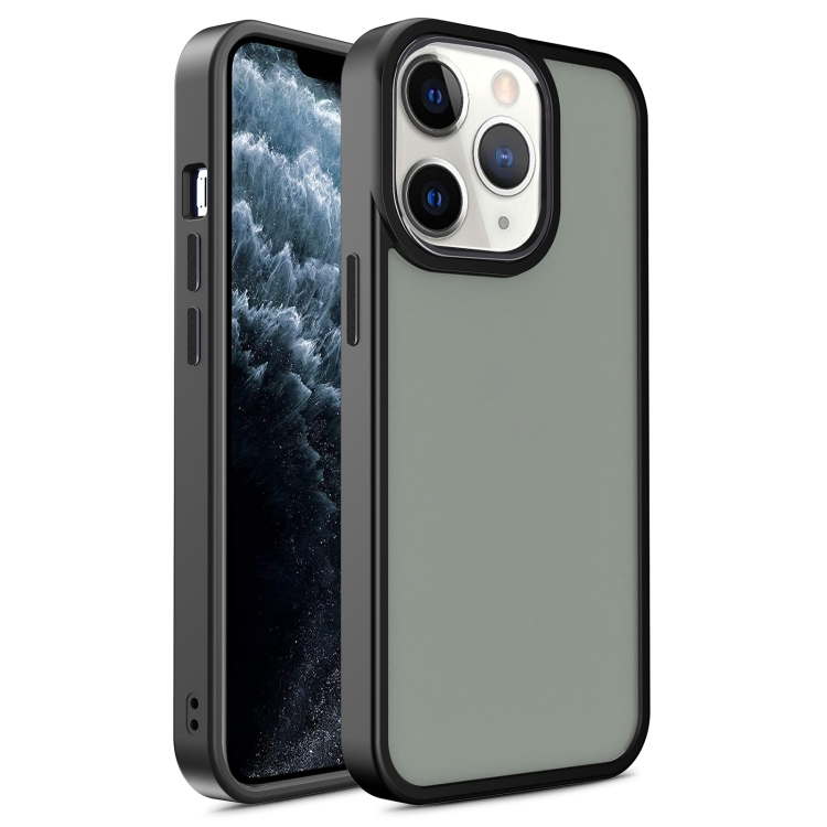 

For iPhone 11 Pro Shield Skin Feel PC + TPU Phone Case(Black)