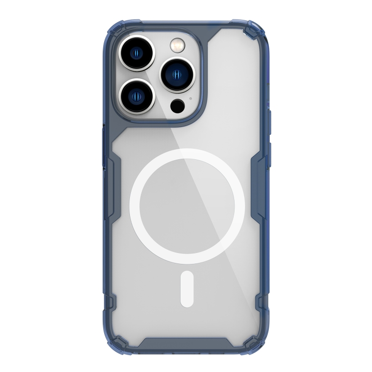 

NILLKIN Ultra Clear Magsafe PC + TPU Phone Case For iPhone 14 Pro(Blue)